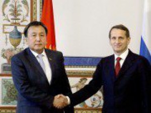 Торага Жогорку Кенеша А. Жээнбеков встретился с Председателем Государственной Думы С.Нарышкиным