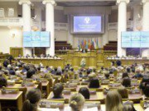 Делегация Жогорку Кенеша Кыргызской Республики во главе с Торага А.Жээнбековым приняла участие в очередном сорок третьем пленарном заседании МПА СНГ