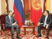 Торага Жогорку Кенеша А. Жээнбеков встретился с Председателем Государственной Думы Федерального Собрания Российской Федерации С. Нарышкиным