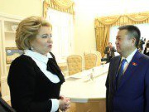 Торага Жогорку Кенеша Ч.Турсунбеков встретился с Председателем Совета Федерации РФ В. Матвиенко