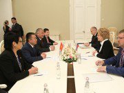 Председатель Совета МПА СНГ Валентина Матвиенко провела ряд встреч «на полях» весенней сессии МПА СНГ