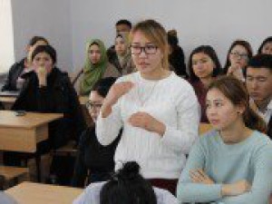 Бишкекский филиал МИМРД МПА СНГ провел обучающий семинар для студентов Бишкекского Гуманитарного Университета имени К.Карасаева.