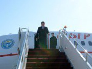 Президент С.Жээнбеков прибыл в Казахстан на встречу лидеров стран Центральной Азии