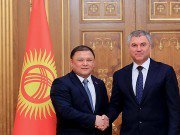 Торага Д.Джумабеков встретился с Председателем Государственной Думы Федерального Собрания РФ В.Володиным