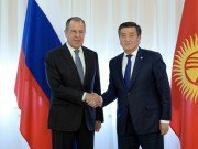 Президент Сооронбай Жээнбеков встретился с министром иностранных дел РФ Сергеем Лавровым