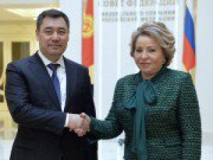 Президент Жапаров встретился с председателем Совета Федерации России Матвиенко