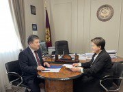 Нурбек Сатвалдиев провел встречу с Председателем Центральной комиссии по выборам и референдумам Кыргызской Республики Нурбек Сатвалдиев провел встречу с Председателем Центральной комиссии по выборам и референдумам Кыргызской Республики